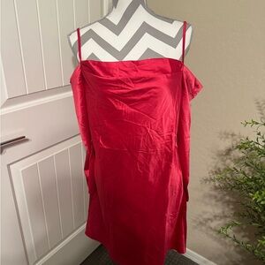 Pink Satin Slip Dress